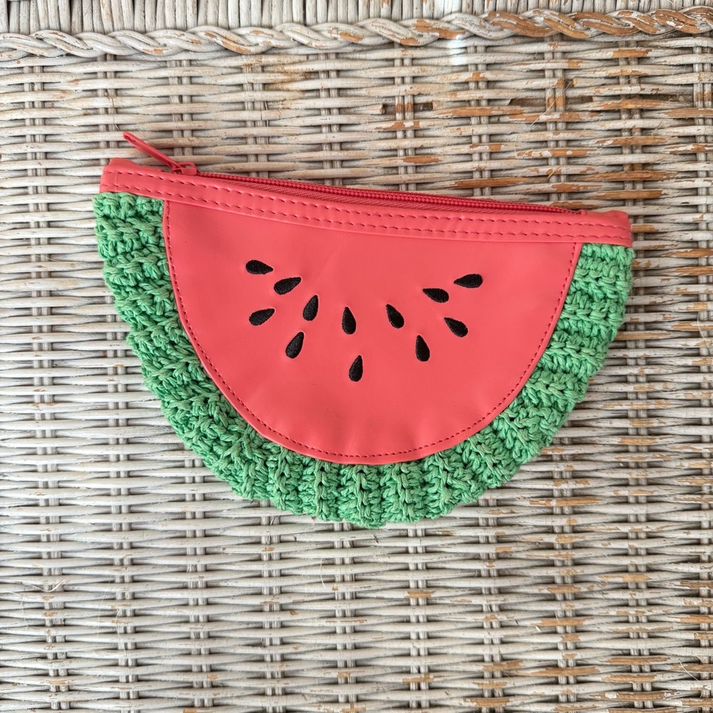 Vintage Crochet Watermelon Clutch